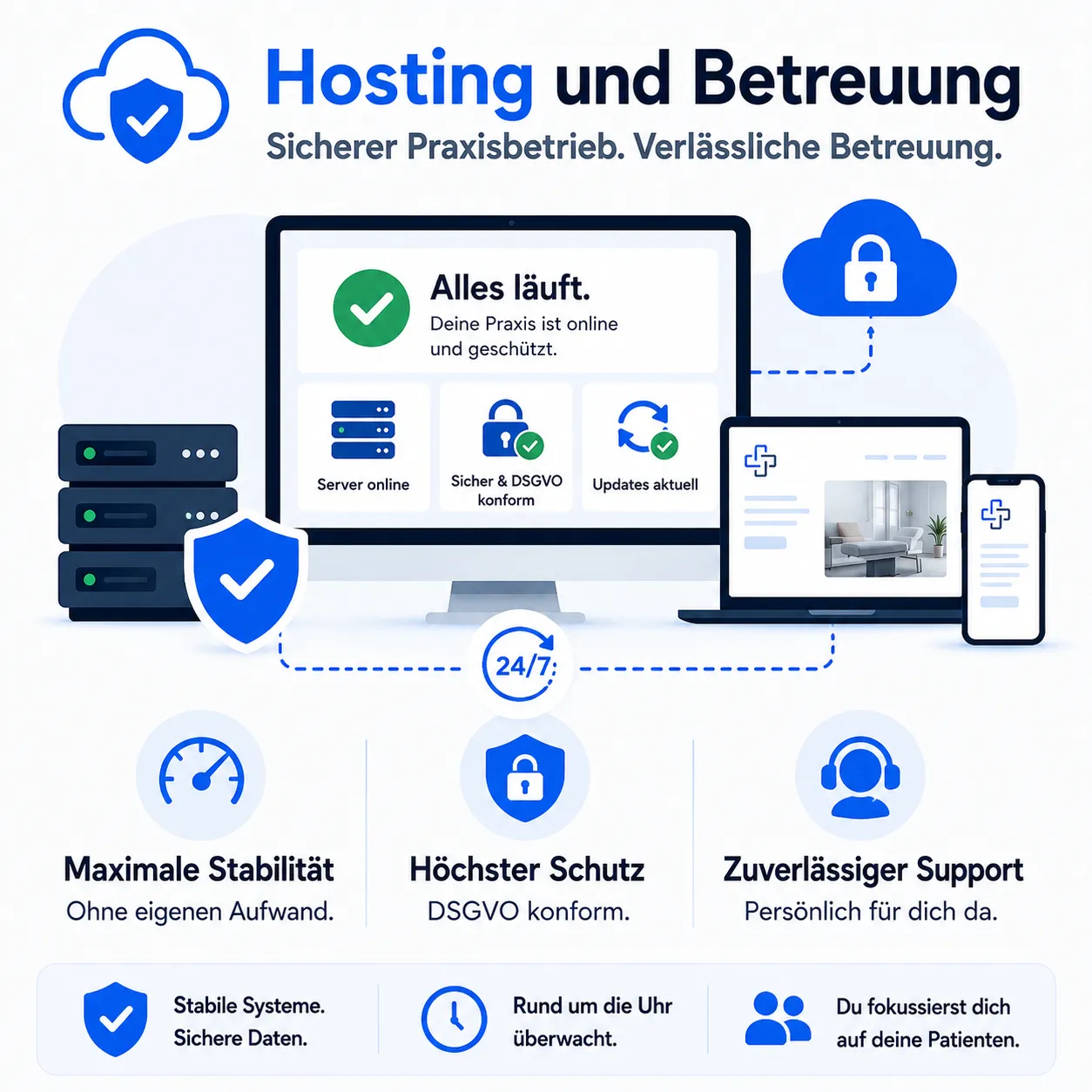 Hosting und Betreuung von TheraComplete für Therapiepraxen